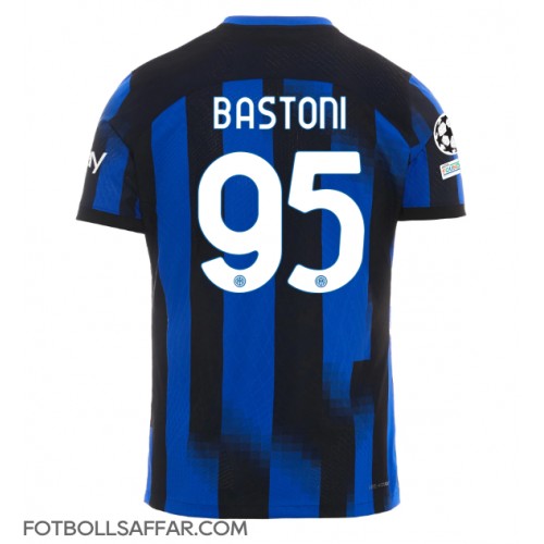 Inter Milan Alessandro Bastoni #95 Hemmatröja 2023-24 Kortärmad